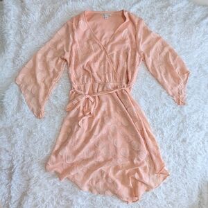 Cato Coral Asymmetrical Dress